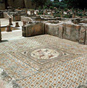 Roma şehrinin mozaik kalıntıları by Roman
