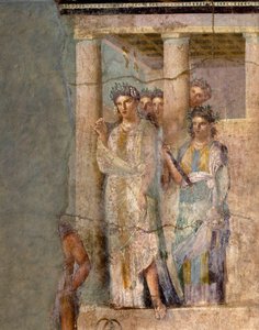 Roma Sanatı: “” Iphigenie en Tauride ”” Fresk, Lucretius Frontone
