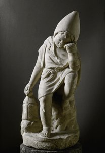 Roma Sanatı: “Uyuyan Köle”” Heykeli. 1. yüzyıl M.Ö. Roma, Museo Nazionale Romano - Roma Sanatı. Uyuyan genç köle. Mermer by Roman