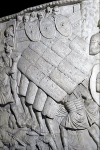 Roma Sanatı: “” Birinci Savaş sırasında Romalıların saldırısı”” İmparator Trajan (53-117) döneminde Roma
