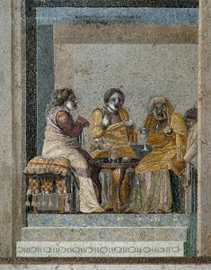 Roma sanatı: bir cadı ve sihirli bir filtrenin hazırlanması. Pompei