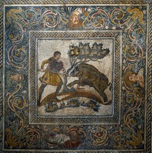 Roma sanatı: “” yaban domuzu avı””” Roma