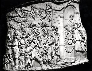 Kurban sahnesi, Trajan Sütunu