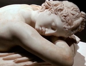 Uyuyan Hermafrodit: mermer heykel, Roma sanatı by Roman