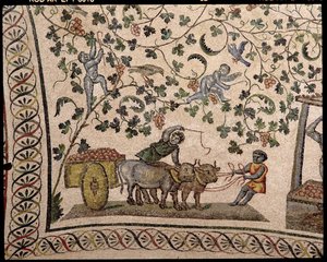 Üzüm Hasadı (mozaik) by Roman