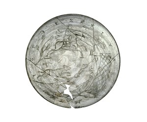 Wint Hill Bowl, bir av sahnesi ile kazınmış, muhtemelen Rheinland, Roma, 4. yüzyıldan (cam)