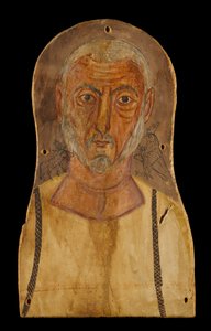 Mısır Tanrıları Tarafından Kuşatılmış Yaşlı Adam, MS x.250 (çınarın öfkesi) by Roman Period Egyptian
