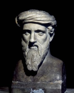 Pisagor büstü (MÖ 6.), Musei Capitolini, Roma. by Roman Roman