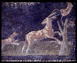 Casa di Nettuno e Anfitrite nymphaeumunun duvar mozaiklerinin detayı, MÖ 5. yy - MS 1. yy by Roman Roman