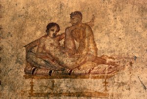 Pompeii'deki Vettii Evi'nden erotik fresk (UNESCO Dünya Mirası Listesi) by Roman Roman