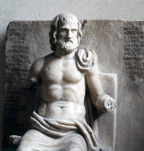 Euripides, Yunan trajik şairi. (Roma imparatorluk mermeri) Louvre Müzesi, Paris. by Roman Roman