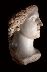 Tanrıça Junon Başkanı - Beyaz mermer heykel, Roma dönemi, Banasa (Fas) - Musee d