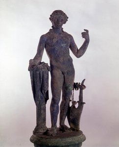 Roma sanatı: bronz Apollon heykeli. Roma
