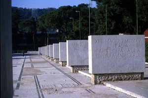Roma, Foro italico. Zafer sokağı. Her taş bir zaferi hatırlatan bir yazıt taşır. by Roman Roman