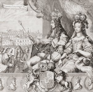 İngiliz kralı William III ve Kraliçe Mary II