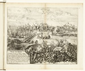 Beleg en inname van Grave, 1586 Kayıt (nesne üzerindeki başlık) Flanders Savaşları (dizi başlığı) by Romeyn de Hooghe