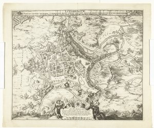 Bombardement van Luxemburg kapı de maarschalk de Créquy, 1684 Lüksemburg