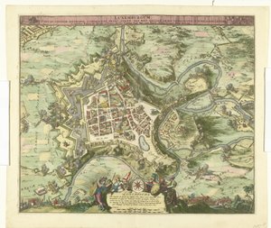 Bombardement van Luxemburg kapı de maarschalk de Créquy, 1684 Lüksemburg