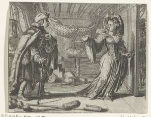 Illustratie voor Yaşlı adamların takvimi Masallar ve kısa öyküler van Fontaine by Romeyn de Hooghe