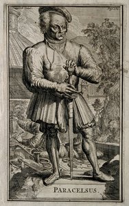 Philippus Theophrastus Aureolus Bombastus von Hohenheim Paracelsus. by Romeyn de Hooghe