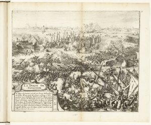 Kauwenstein set için savaş, 1585 La digue de Covestein (nesne üzerindeki başlık) Guerres de Flandres (dizi adı) by Romeyn de Hooghe