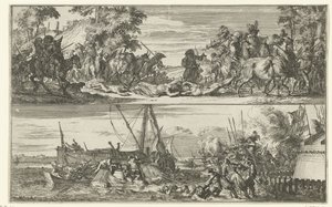 Fransız Vahşetlerinin İki Tasviri, 1672 by Romeyn de Hooghe