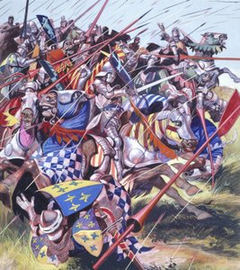 Agincourt - İmkansız Zafer 25 Ekim 1415 (kağıt üzerine guaj)