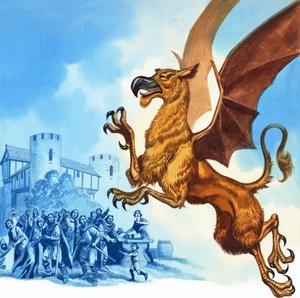 Gudrun Efsanesi: Hagen ve Griffinler by Ron Embleton