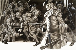 Kimliği belirlenemeyen soygun veya kumarhane baskını by Ron Embleton