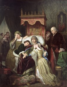 Portekizli Isabel'in Deliliği, 1855 dolayları (tuval üzerine yağlı boya) by Roque Pelegri