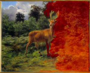 Rüzgarı dinleyen geyik by Rosa Bonheur