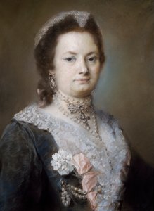 Bir Hanımefendinin Portresi (kağıt üzerinde pastel) by Rosalba Giovanna Carriera