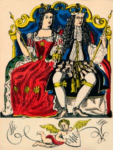 William III ve Mary II, Büyük Britanya ve İrlanda Kralı ve Kraliçesi, 1688, 1932 by Rosalind Thornycroft