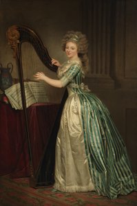 Arplı Otoportre, 1791. by Rose Adelaide Ducreux