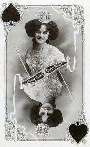 Gertie Millar, İngiliz aktris ve şarkıcı, c1905. by Rotary Photo