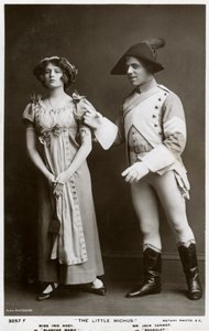 Iris Hoey ve Jack Cannot, İngiliz aktörler, c1908. by Rotary Photo