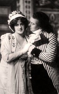 Robert Evett 1874-1949 ve Denise Orme 1885-1960, The Merveilleuses, 20. yüzyılın başlarında. by Rotary Photo