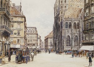 Stephansplatz, Viyana, by Rudolf Bernt