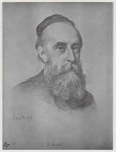 George Frederick Watts (taş) by Rudolf Lehmann