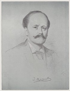 Jules Emile Frederic Massenet (taş) by Rudolf Lehmann