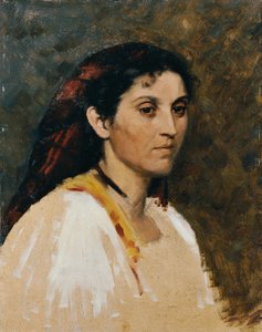 Bir Romalı Kadının Başı by Rudolf Schick