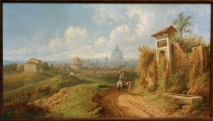 Roma manzarası by Rudolf von Alt