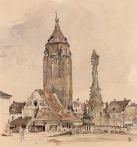 Korneuburg eski belediye binası by Rudolf von Alt
