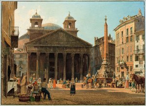 Das Pantheon und die Piazza della Rotonda Roma