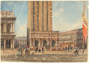 Piazza San Marco by Rudolf von Alt
