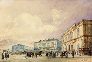 Southstation, Viyana; Sudbahnhof, Viyana, 1852 by Rudolf von Alt