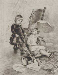 Arabasındaki Bayan (kuru nokta) by Rudolphe Ernst
