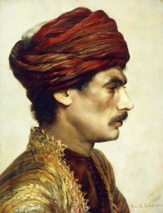 Kırmızı Sarıklı Bir Adamın Profil Portresi, 1882