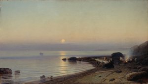deniz kıyısında, 1882 by Rufim Gavrilovich Sudkovsky