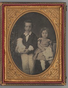 Bir Erkek ve Kızın İsimsiz Portresi, 1855. by Rufus Anson